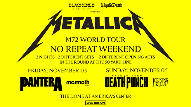 Your Chance to Win Metallica Tickets with V100!