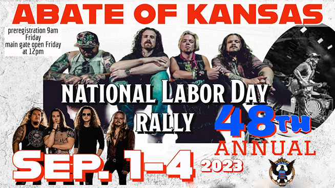 Comment to Win Passes to ABATE of Kansas 48th Labor Day Rally