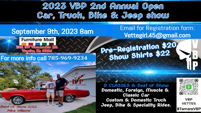 VBP Vettes’ 2nd Car Show coming to FMoK