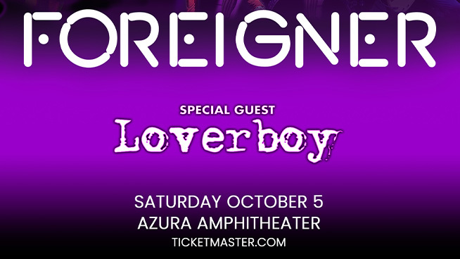 Win Two Tickets to Foreigner LIVE at Azura Amphitheater