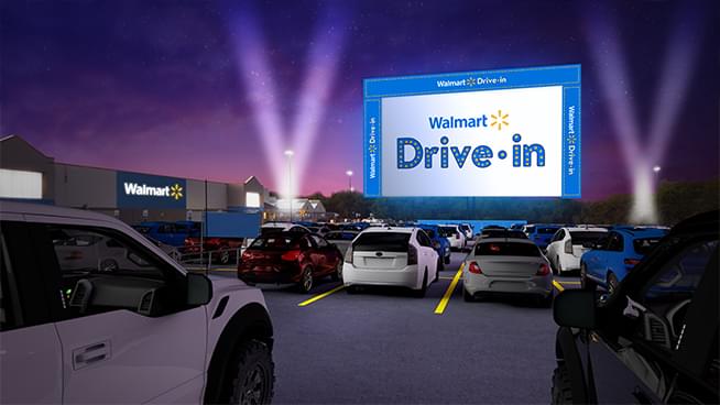 Topeka Walmart Hosting  Drive-In Movies