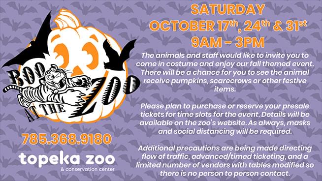 Boo At The Zoo – Oct. 17th, 24th, & 31st!