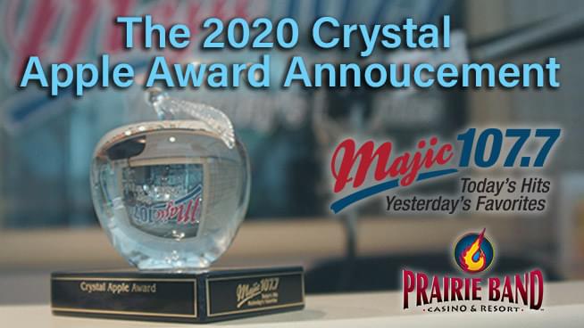 Congratulations to our 2020 Crystal Apple Winner