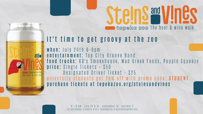 Win Tickets To Topeka Zoo’s Steins and Vines Event