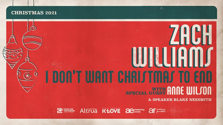 Win Tickets to Zach Williams Christmas Concert