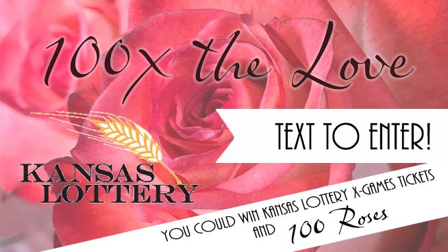 Imagine Winning 100 Roses + $100 Kansas Lottery Tickets