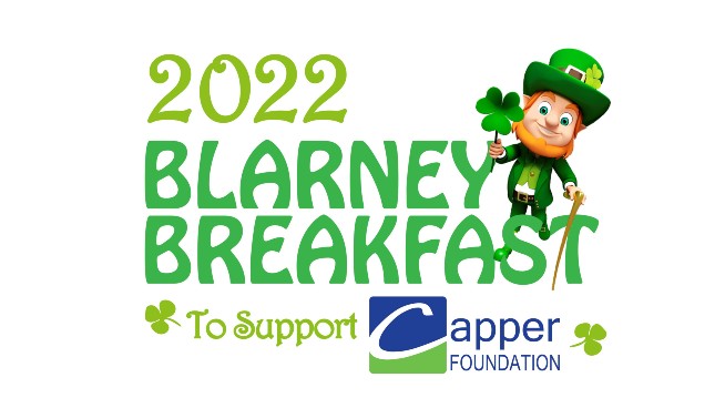 Blarney Breakfast on March 12th