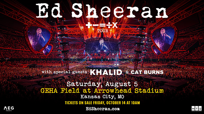 Here’s How to Win Tickets to See Ed Sheeran in KC