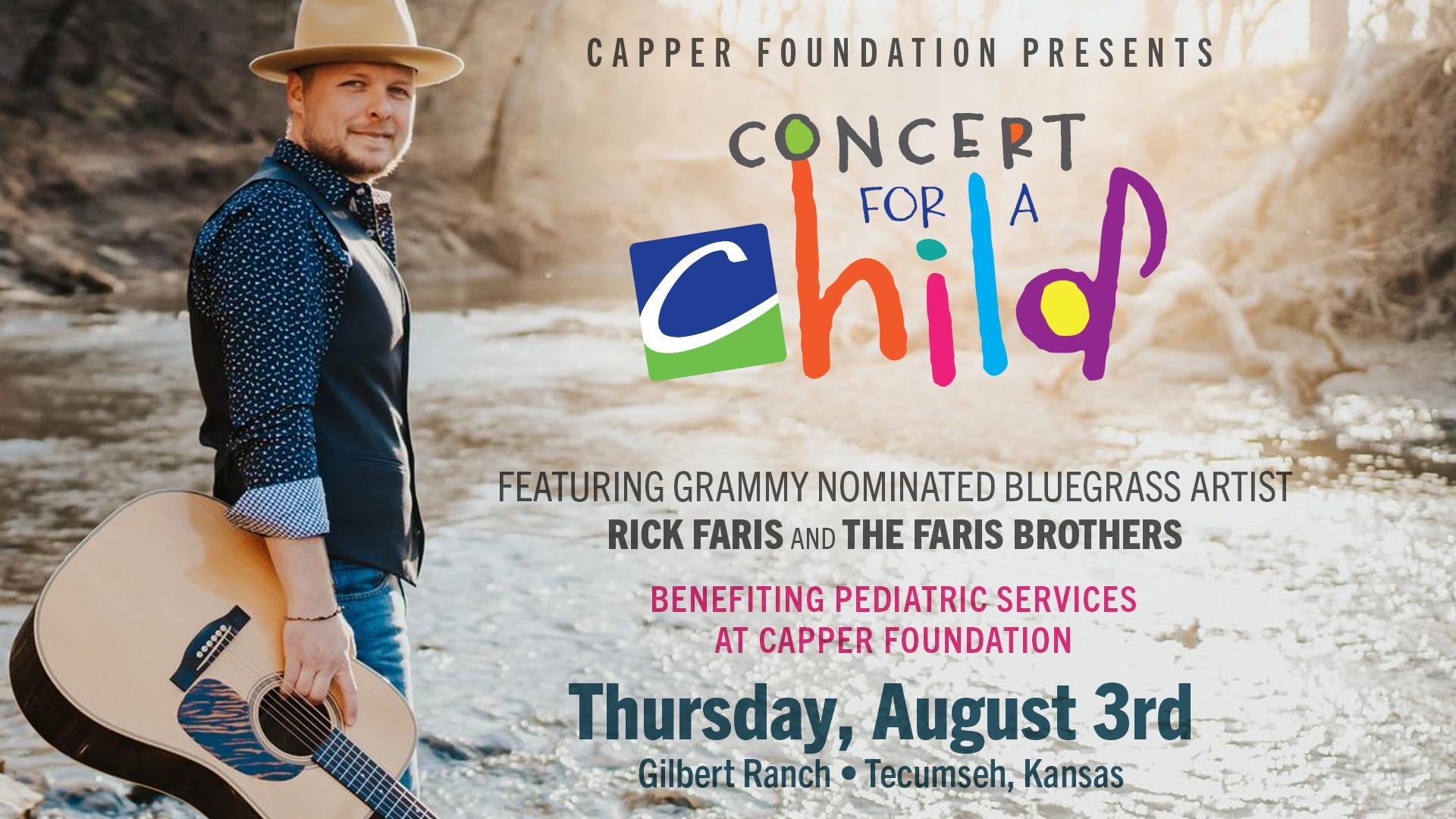 Grammy-nominated artist to perform at the Capper Foundation’s 2023 “Concert for a Child” event