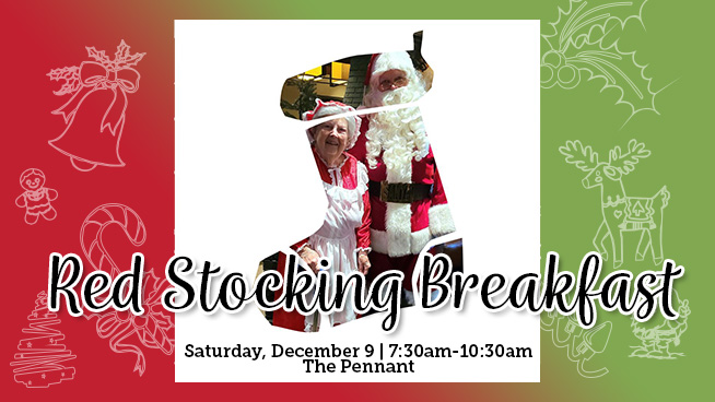 Head to the Pennant for the Red Stocking Breakfast