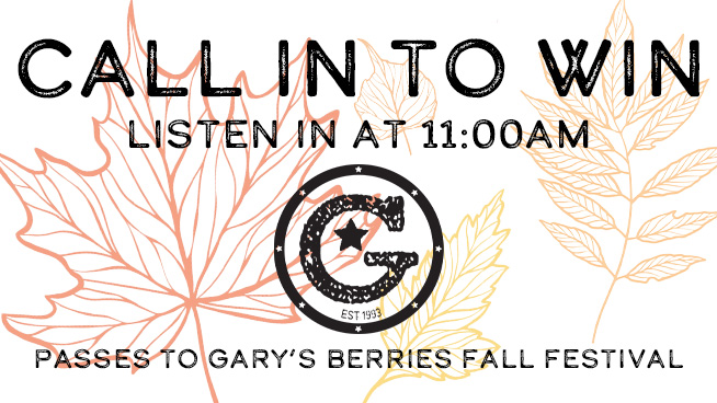 Don’t miss ANOTHER chance to win Gary’s Fall Fest Tickets