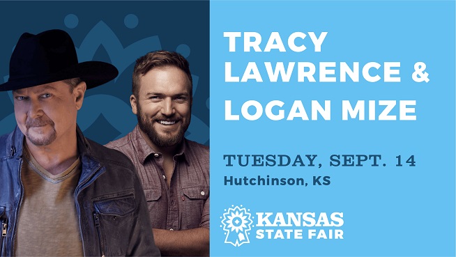 See Tracy Lawrence and Logan Mize In Concert at The Kansas State Fair!