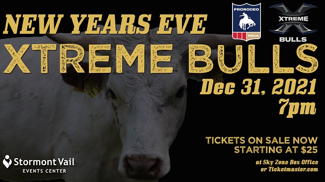 Don’t Miss PRCA New Year’s Eve Xtreme Bulls at Stormont Vail Events Center