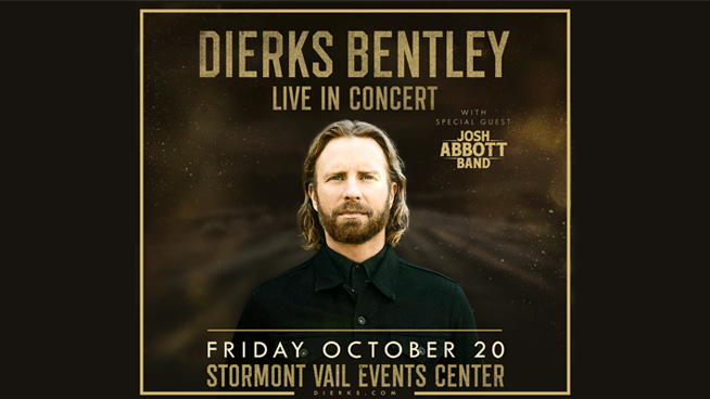 Buy Your Last Minutes Tickets To See Dierks Bentley Tonight At Stormont Vail Events Center