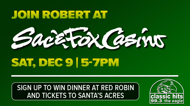 Join Robert at Sac & Fox for a Chance to Win