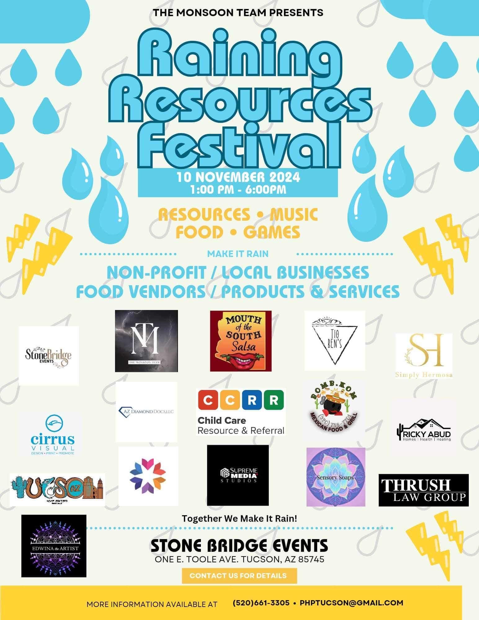 11/10/24 – Raining Resources Festival