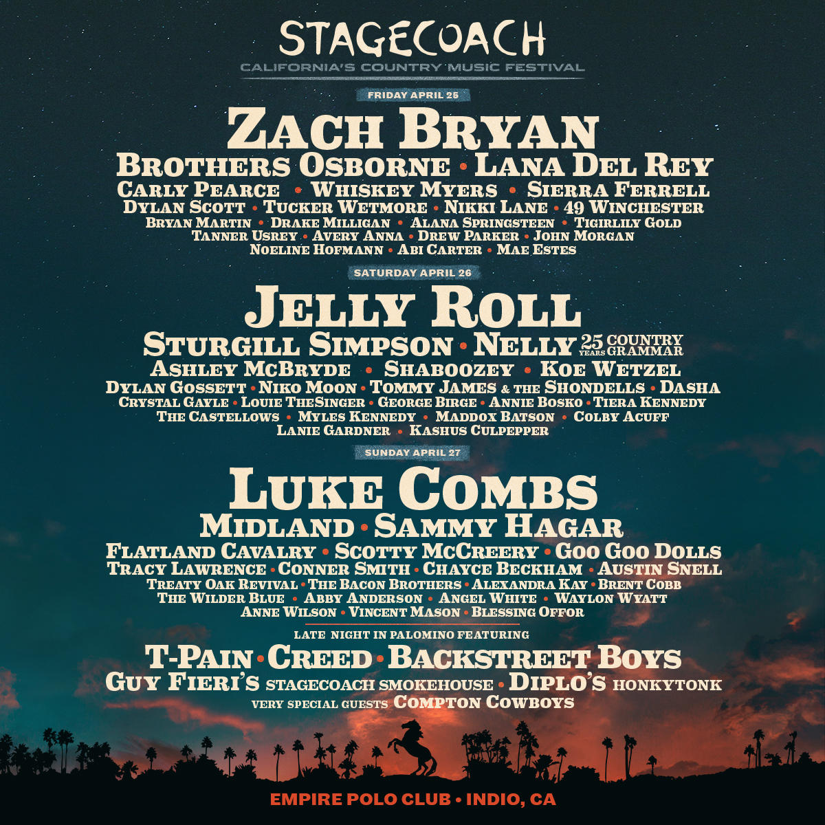 4/25/25-4/27/25 – Stagecoach Festival