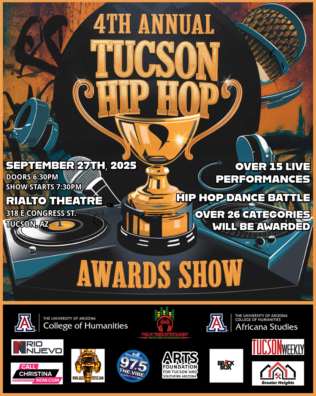 9/27/25 – 4th Annual Tucson Hip Hop Awards Show
