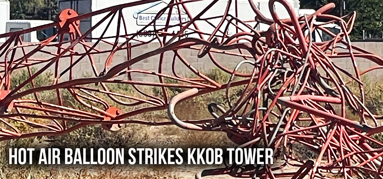 Hot Air Balloon Strikes KKOB Tower