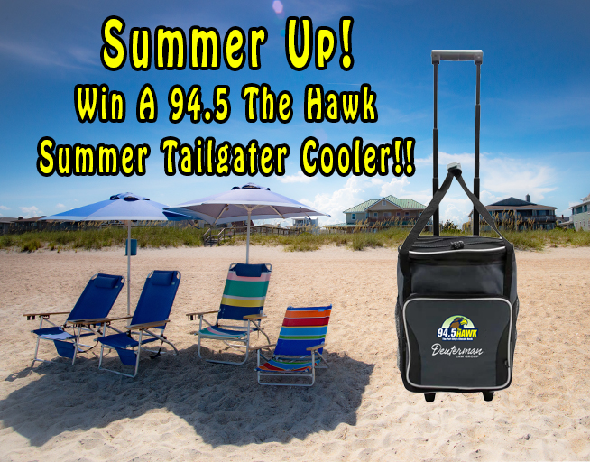 Deuterman Law Group 94.5 The Hawk Summer Tailgater Cooler 2024