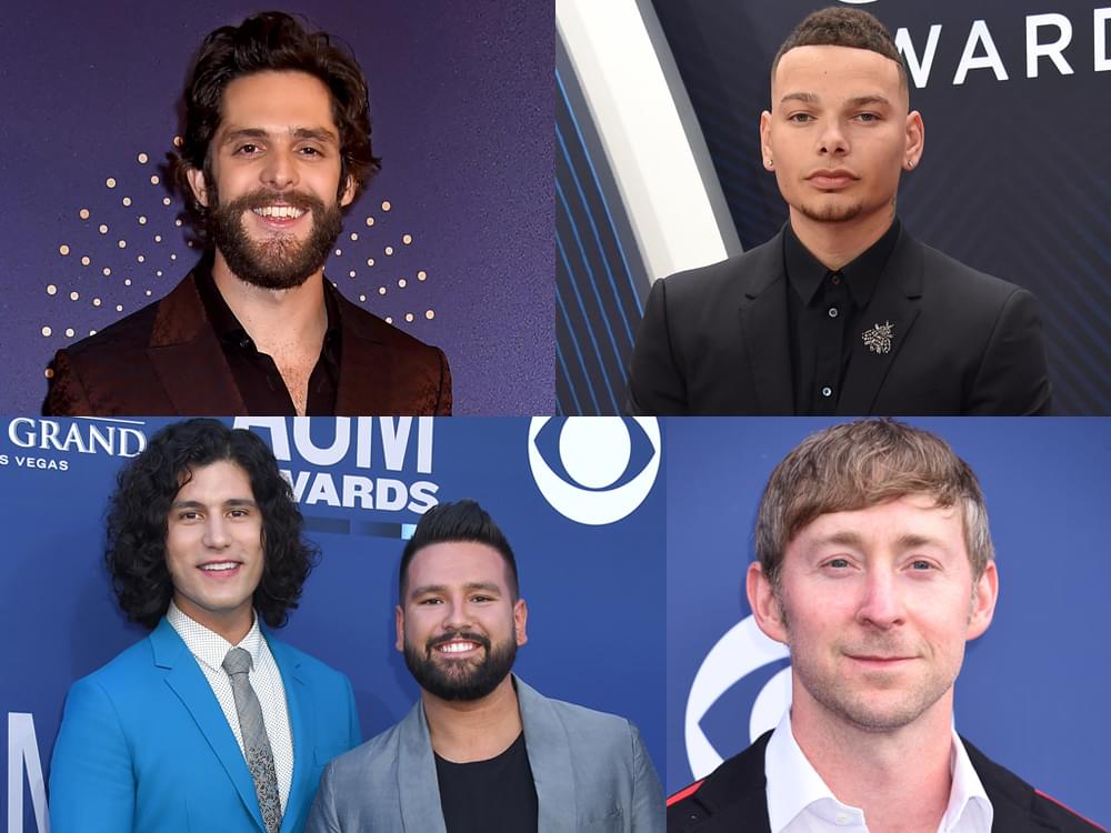 Thomas Rhett, Kane Brown, Luke Combs, Dan + Shay, Ashley Gorley & More Earn CMA Triple Play Awards