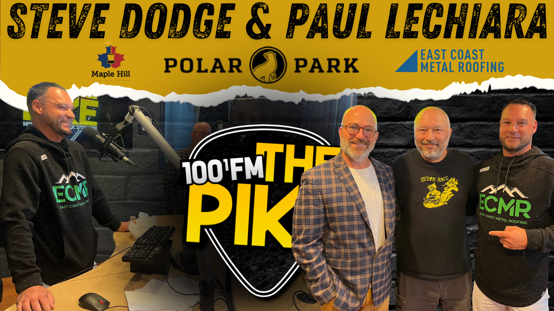 Steve Dodge from Maple Hill Disc Golf and Paul Lechiara from East Coast Metal Roofing dropped by the studio!