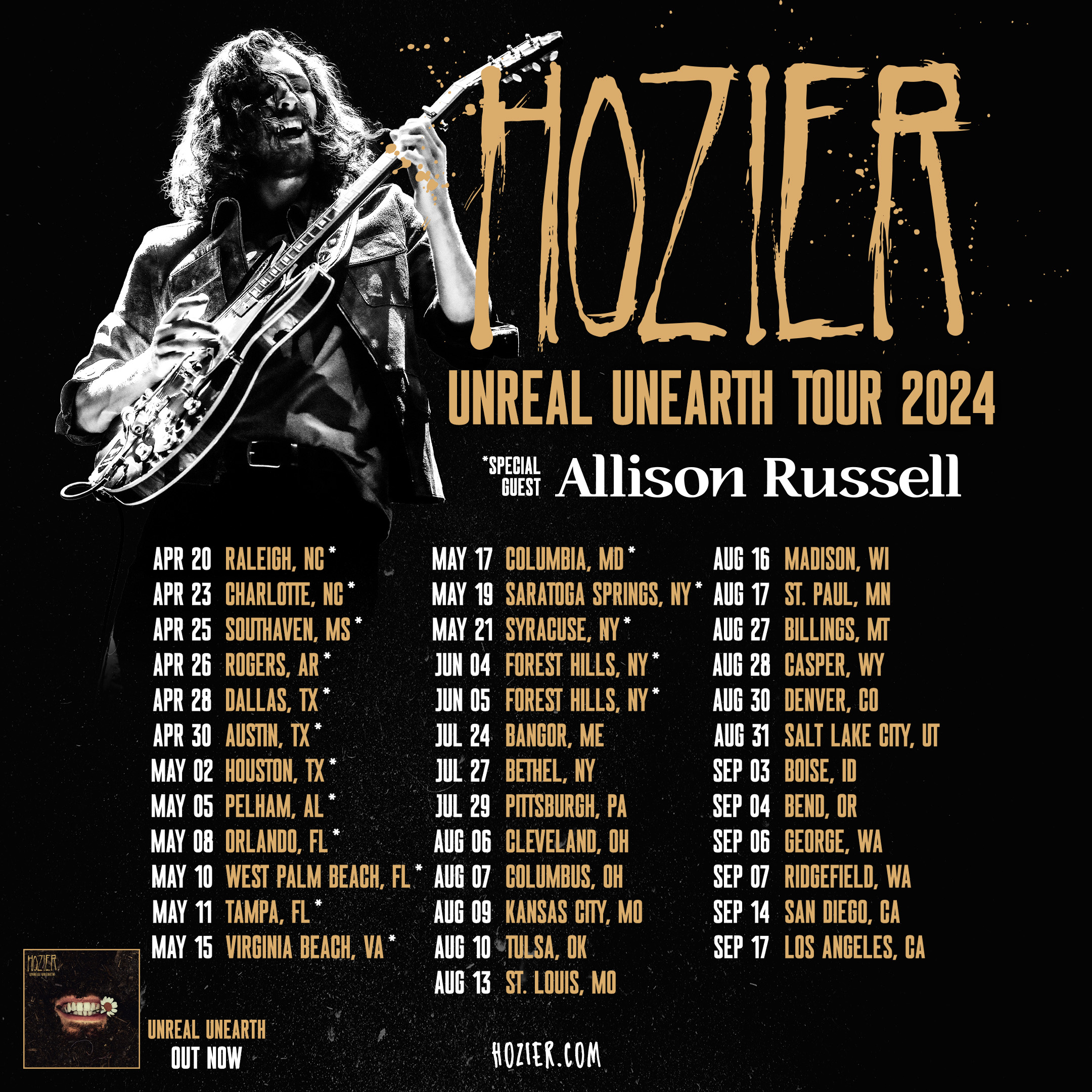 Hozier – Unreal Unearth Tour 2024 At Star Lake Wqxk Fm