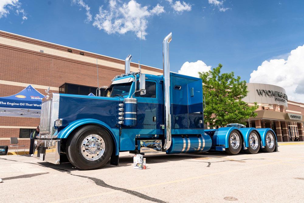 2007 Peterbilt 379 EXHD Truett and Crystal Novosad which captured Best of Show honors at Shell Rotella SuperRigs last year in Gillette, Wyoming.