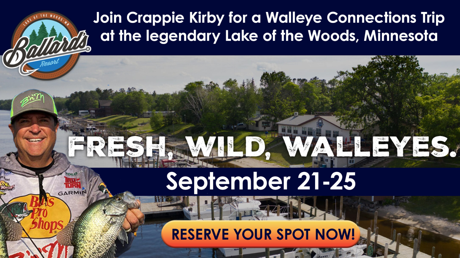 Register Now for the Walleye Connections Trip with Crappie Kirby!