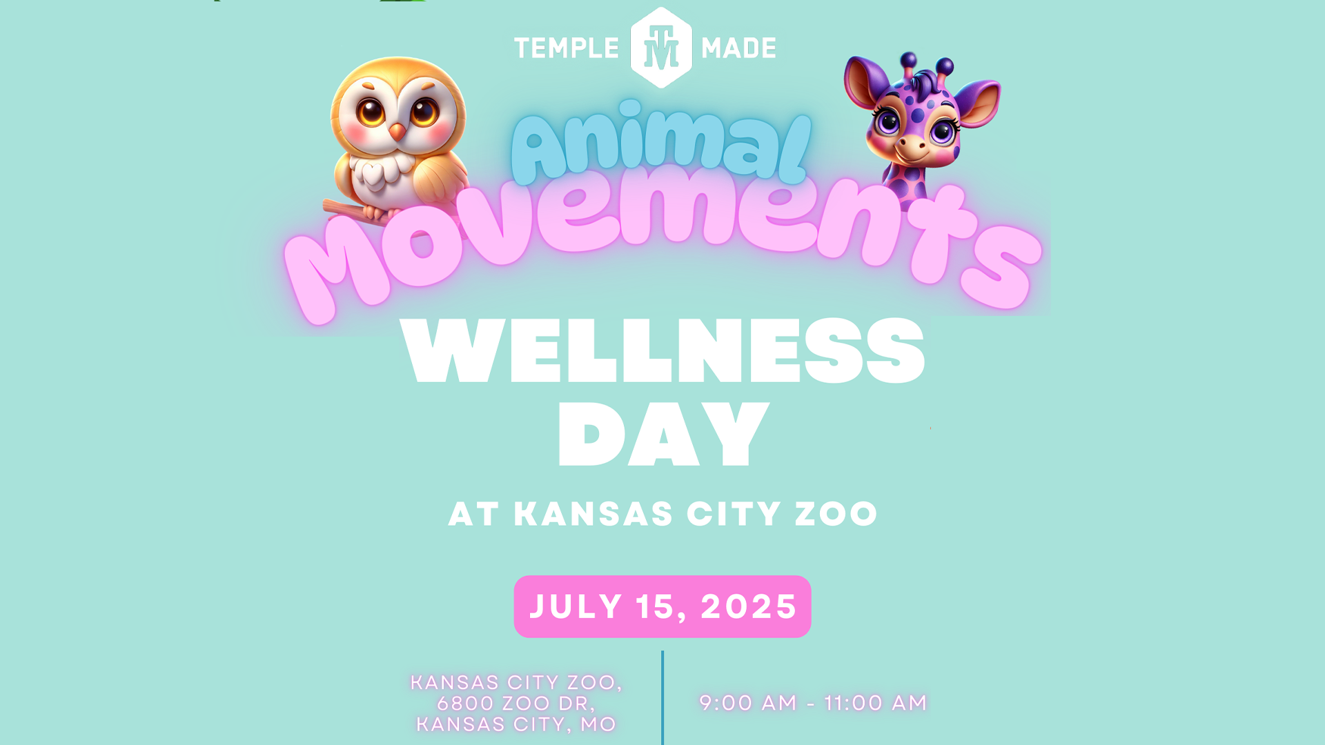 Temple Made Fitness Wellness Day at the Zoo