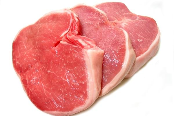 pork chops raw