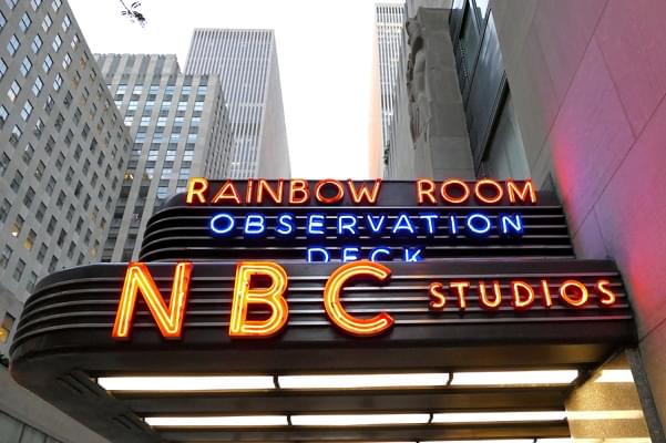 New York, USA. 23rd August, 2016. The world headquarters for NBC News, the Saturday Night Live studios and the Rainbow Room.