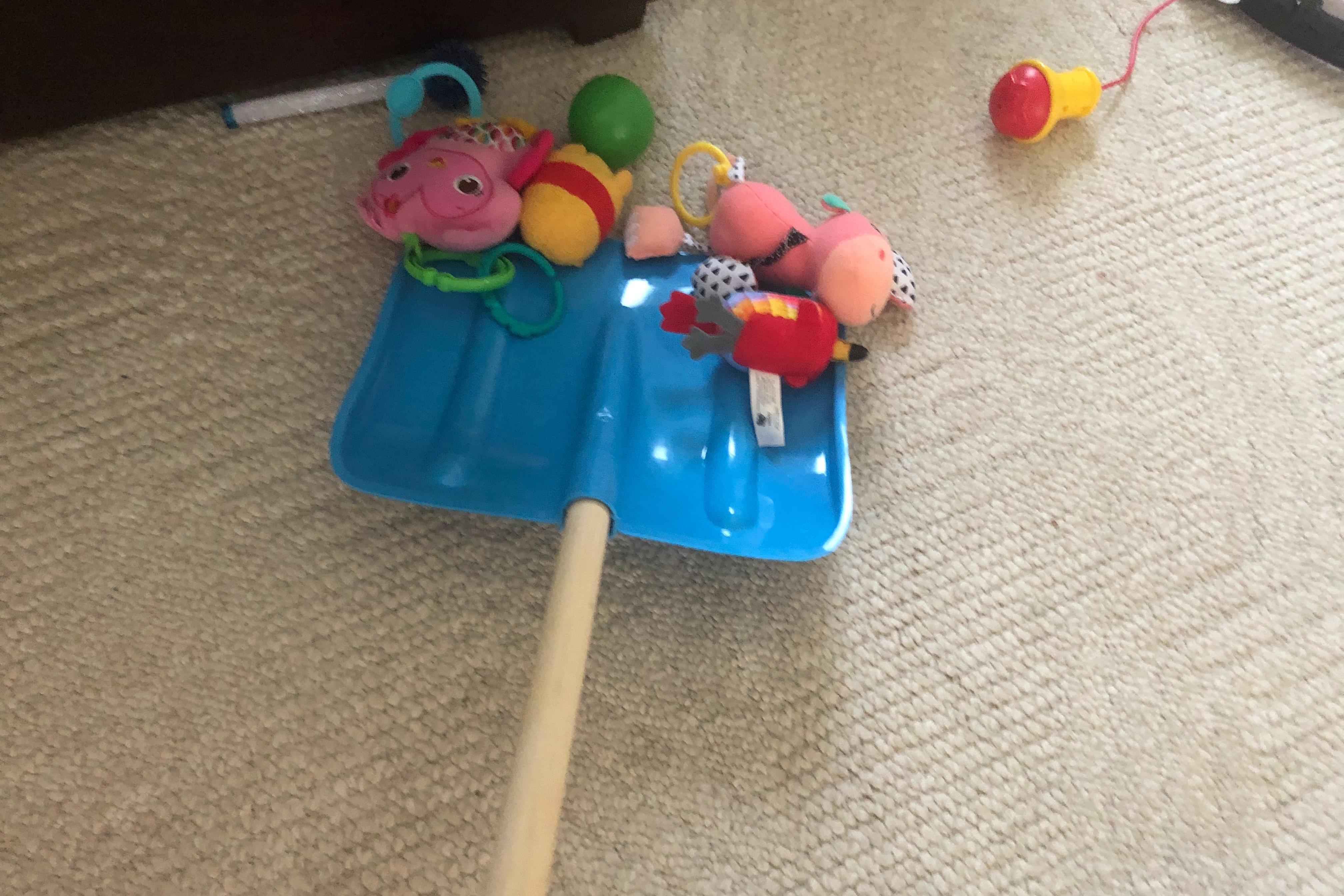 Toy Snow Shovel = Fast Cleaning