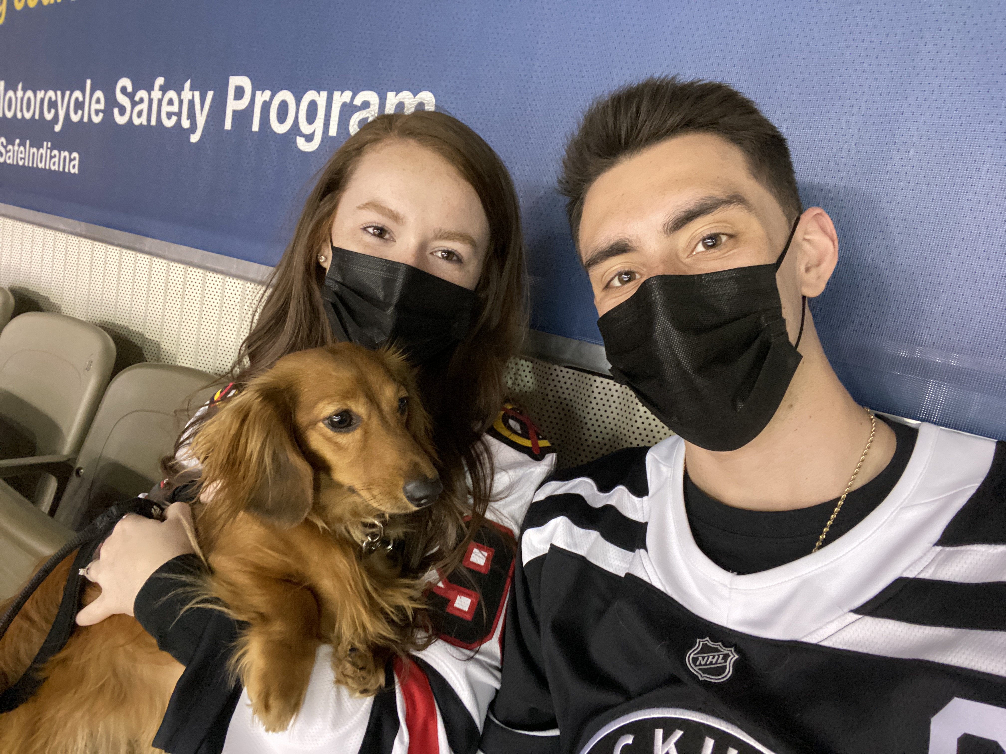 We Took One Of Our Dogs To A Hockey Game