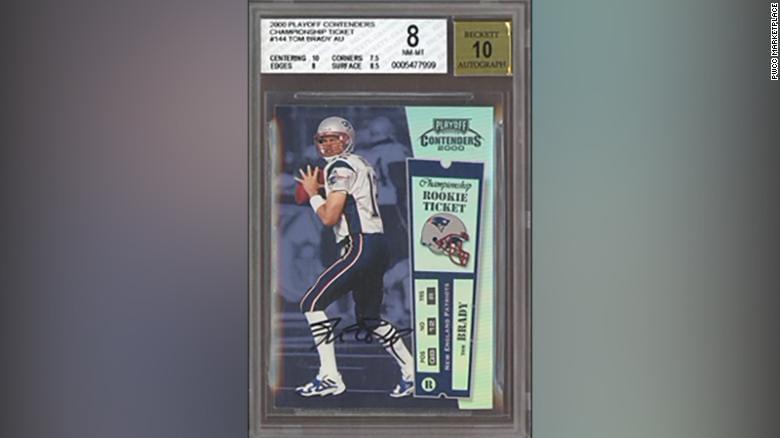 Tom Brady rookie card sells for record $1.32 million