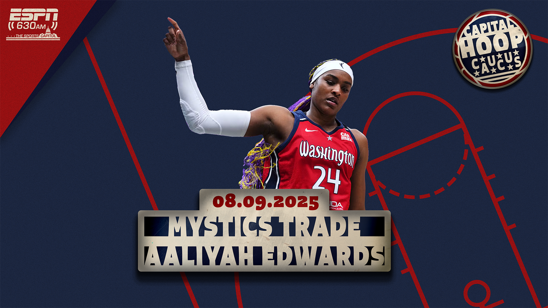 Mystics Trade Aaliyah Edwards and Brittney Sykes, Wizards Re-Unite with Anthony Gill, and a Go-Go Trade with Jenn Hatfield
