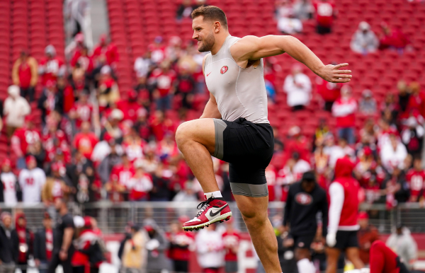 John Lynch discusses Nick Bosa’s contract holdout as DE remains absent at practice