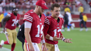 Brock Purdy enters concussion protocol, as potential Sam Darnold start looms