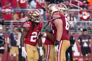 Mason dazzles, provides security blanket as Niners roll