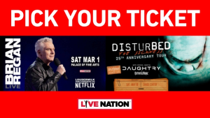 You Could Win Tickets to Brian Regan or Disturbed!