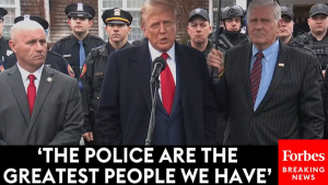 Trump Attends Wake for Fallen NYPD Officer