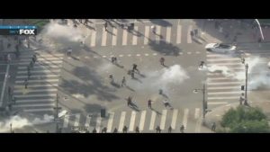 Police Declare Unlawful Assembly In Los Angeles