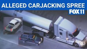 Suspects Appear to Get Away After Carjacking 3-4 Vehicles During Pursuit 