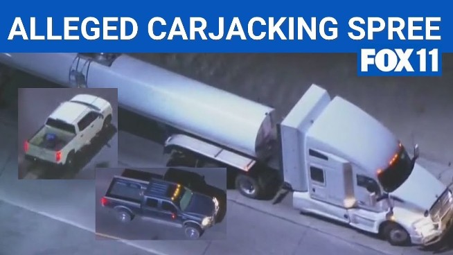 Suspects Appear to Get Away After Carjacking 3-4 Vehicles During Pursuit 