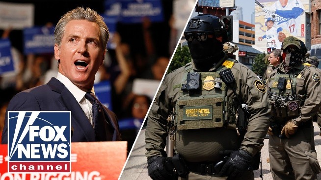 ICE Operation Takes Place Outside Venue Of Gov. Newsom Press Conference