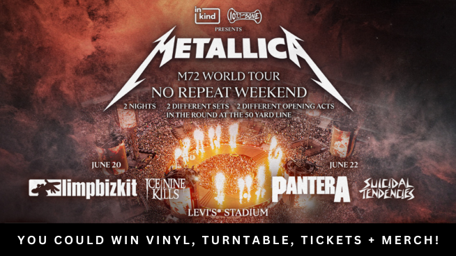 You Could Win Tickets To See Metallica! Plus Vinyl, Turntable, + Merch!