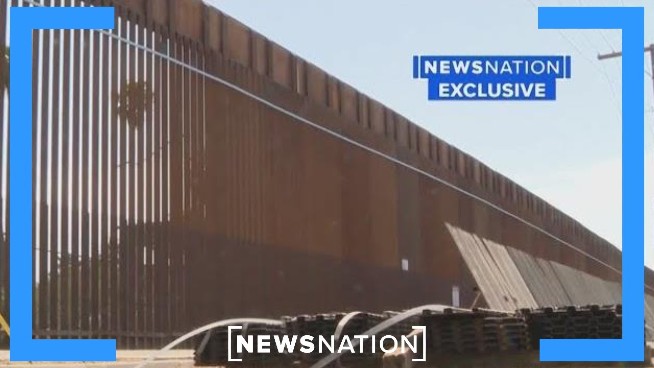 Border Patrol Agents in Calexico Building Second Layer of Border Wall