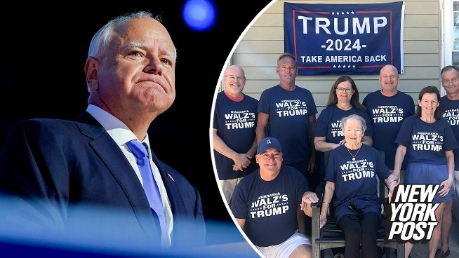 Tim Walz’s Relatives Go Viral Wearing “Walz’s for Trump” T-Shirts