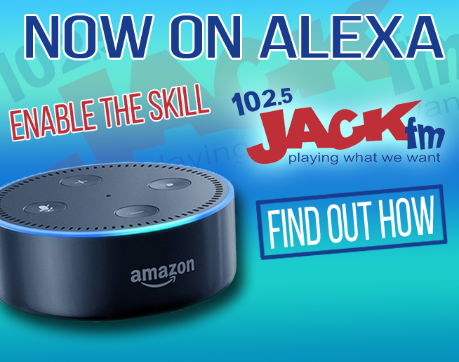 Play 102.5 JACK-FM on your Alexa-enabled device!