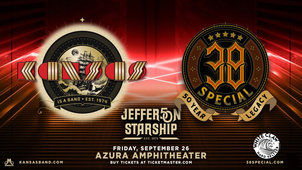 Text to Win tickets to see Kansas, 38 Special, Jefferson Starship!